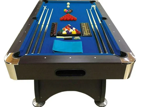 Outlet Biljarttafel 7 Voet Compleet Met Accessoires Iron Blue Spel Voor Binnen