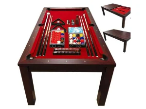 Sale Biljarttafel 7 Voet Rode Om Te Bouwen Tot Tafel Estia Spel Voor Binnen