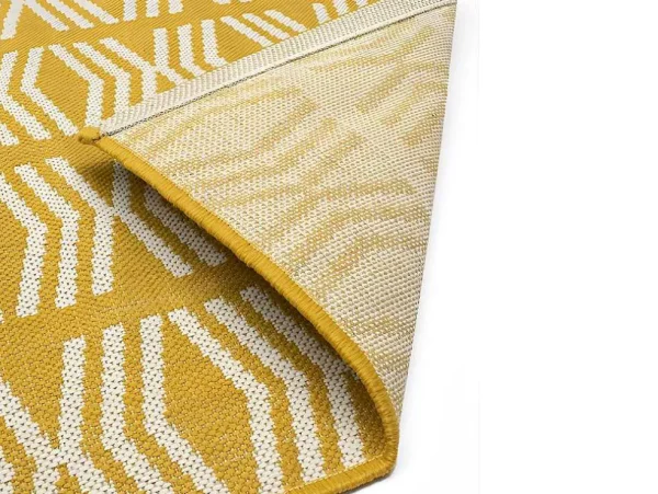 Fashion Binnen- Of Buitentapijt Etnische Stijl Grenada - 150 X 200 Cm - Geel Tuindecoratie