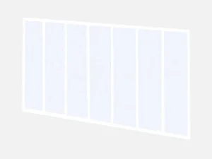 Online Binnenraam Van Aluminium Met Poedercoating - 210X130 Cm - Wit - Bayview Glazen Binnenraam