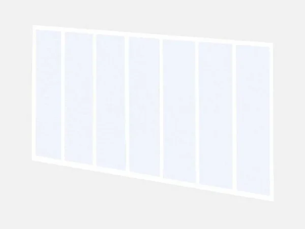 Online Binnenraam Van Aluminium Met Poedercoating - 210X130 Cm - Wit - Bayview Glazen Binnenraam