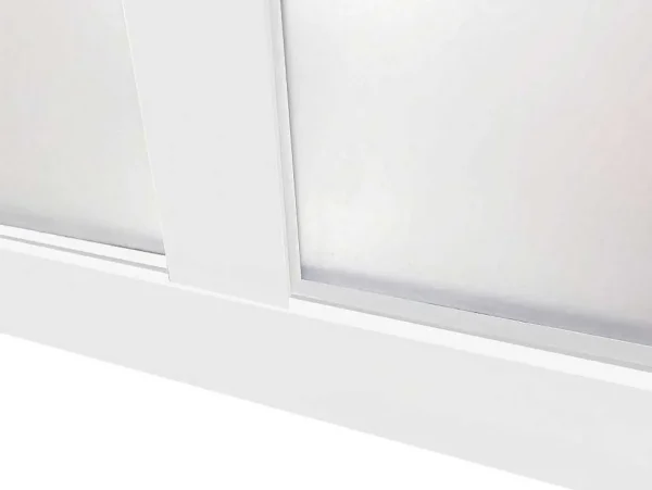 Online Binnenraam Van Aluminium Met Poedercoating - 210X130 Cm - Wit - Bayview Glazen Binnenraam