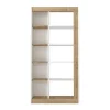 Store Boekenkast Met 10 Nissen - Licht Naturel En Wit - Silomai Boekenkast & Vitrine
