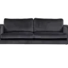 Outlet Bolero Bank 3 Persoons Velours Grijs. Modulair