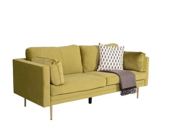 Discount Boom Bank 3 Persoons Velours Groen. Modulair