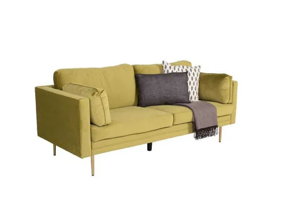 Discount Boom Bank 3 Persoons Velours Groen. Modulair