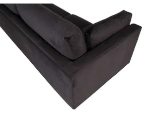 Cheap Boom Bank 3 Persoons Velours Zwart. Modulair