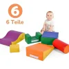 Best Sale 6 Bouwstenen Voor Kinderen Of Baby'S - Trappen En Glijbaan - Klimspeelgoed - Pu + Epe - Gratis Combinatie Spel Voor Binnen