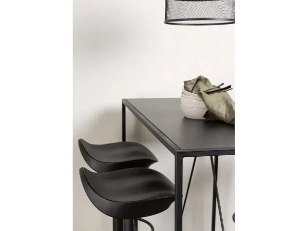 New Brea Barmeubelset Bartafel Zwart En 4 Adesto Barstoelen Zwart. Barmeubel