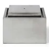 Online Buitenfontein Van Roestvrij Staal - H34 Cm - Zilverkleurig - Hoki Tuindecoratie