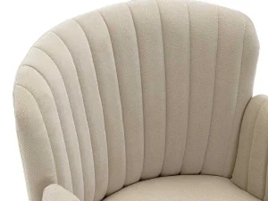 Store Bureaustoel - Stof - Beige - Verstelbare Hoogte - Toara Bureaustoel