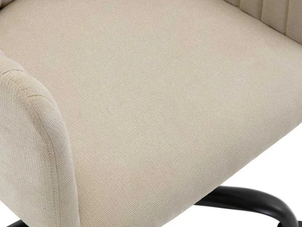 Store Bureaustoel - Stof - Beige - Verstelbare Hoogte - Toara Bureaustoel
