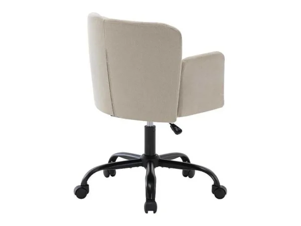 Store Bureaustoel - Stof - Beige - Verstelbare Hoogte - Toara Bureaustoel