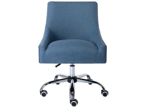Clearance Bureaustoel - Stof - Blauw - Verstelbare Hoogte - Wondio Bureaustoel