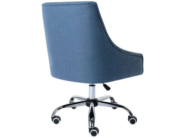 Clearance Bureaustoel - Stof - Blauw - Verstelbare Hoogte - Wondio Bureaustoel