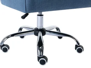 Clearance Bureaustoel - Stof - Blauw - Verstelbare Hoogte - Wondio Bureaustoel