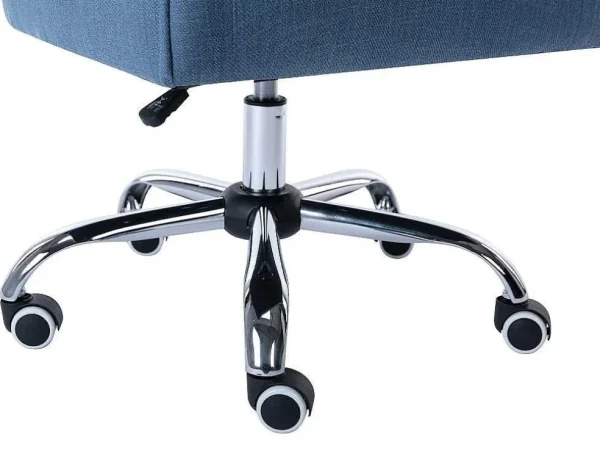 Clearance Bureaustoel - Stof - Blauw - Verstelbare Hoogte - Wondio Bureaustoel