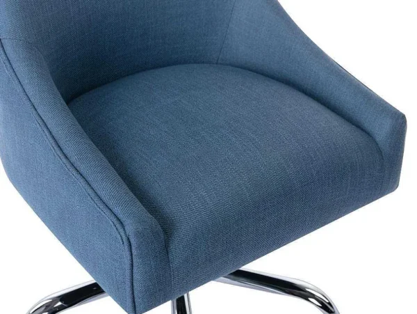 Clearance Bureaustoel - Stof - Blauw - Verstelbare Hoogte - Wondio Bureaustoel