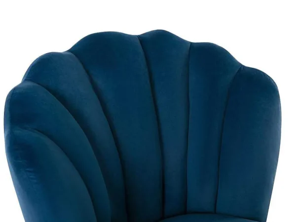 Cheap Bureaustoel - Velours - Blauw - Verstelbare Hoogte - Ruty Van Bureaustoel