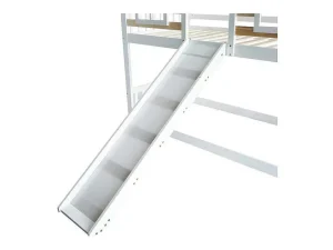Cheap Cabine Stapelbed 90X200Cm - Massief Grenen - Met Trap En Glijbaan - Wit Kinderbed