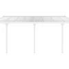 Store Carport Pergola Voor Tegen De Muur Van Aluminium 15,1 M Wit Alvaro Prieel, Pergola, Gazebo En Kiosk
