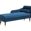 Online Chaise Longue Links Van Blauwgroen Velours Umari Chaise Longue