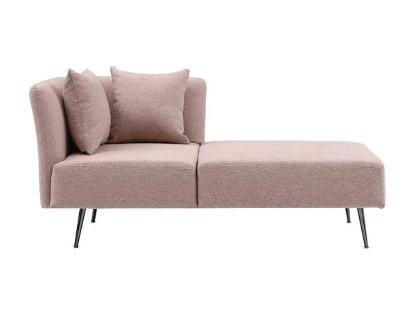 Outlet Chaise Longue Rechts Van Roze Stof Napasa Chaise Longue