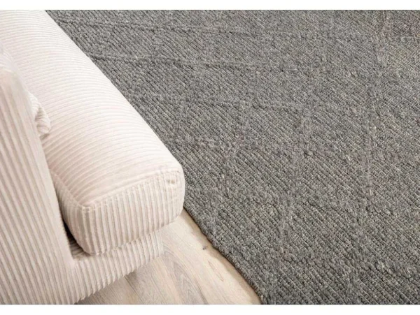 Outlet Cloudy Vloerkleed 300X200 Cm Wol Grijs. Woonkamertapijt