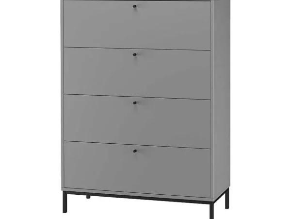 Best Sale Commode 4 Laden Grijs Keukenmeubel