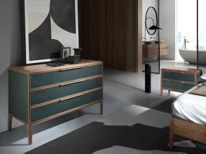 Sale Commode Van Pvc Donkergroen En Walnoot 7150 Ladekast