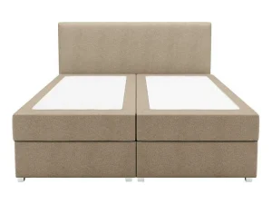 Cheap Complete Set Met Boxspring En Hoofdbord + Bedbodem + Matras + Topmatras - 180 X 200 Cm - Stof - Beige - Onan Van Ysmee Boxspringbed