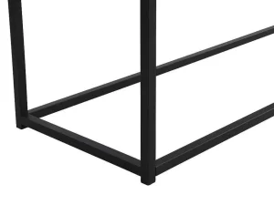 Cheap Consoletafel Met 2 Lades Van Mdf, Gehard Glas En Metaal - Licht Naturel - Camata Sidetable