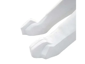 Best Sale Decoratiefiguurtje Luipaard Mcw-D36 Met Kraag, Wit Mat Met Kraag Standbeeld