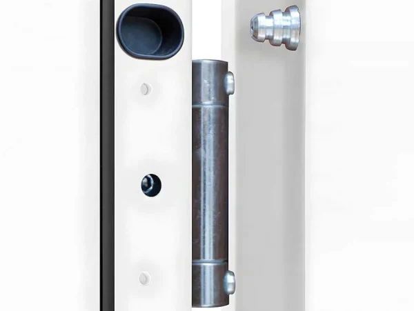 Flash Sale Deur Van Geglazuurd Staal En Inox H.207 X B.100 Cm Antraciet - Rechts Duwen - Covas Voordeur