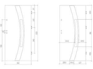 Shop Deur Van Geglazuurd Staal En Inox H.207 X B.100 Cm Antraciet - Links Duwen - Trofa Voordeur
