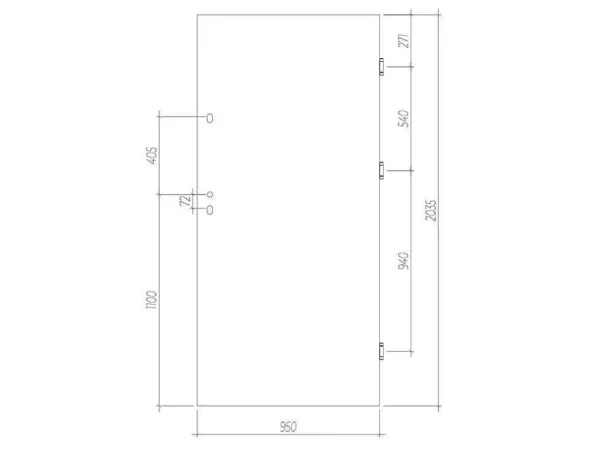 Cheap Deur Van Staal H.207 X B.100 Cm Wit - Links Duwen - Agueda Voordeur