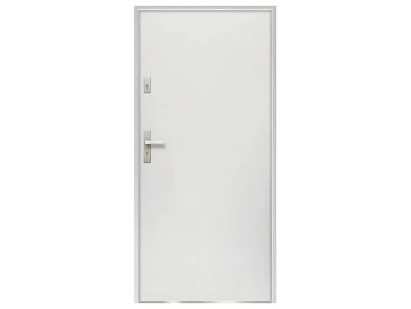 Cheap Deur Van Staal H.207 X B.100 Cm Wit - Links Duwen - Agueda Voordeur
