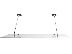 Best Deurluifel Van Roestvrij Staal 150 X 100 Cm Plat En Kantelbaar, Zilver - Rami Luifel En Afdak