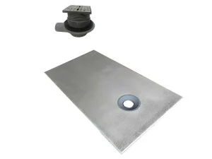 Clearance Douchebak Klaar Om Te Betegelen Delos Sifon Inbegrepen - 1600 X 900 X 40 Mm - Snijdbaar Douchebak