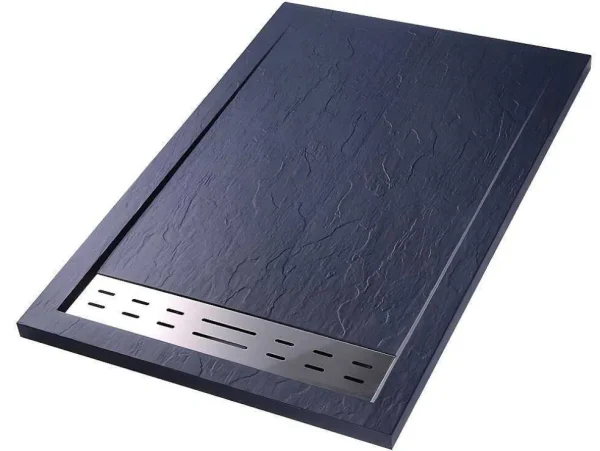 Hot Douchebak Lyros Inclusief Sifon - 1200 X 900 X 40 Mm - Antraciet Douchebak