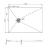Sale Douchebak Om Te Betegelen Delos 1200X900X40 Mm Douchebak