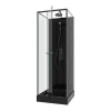 Clearance Douchecabine Met Omkeerbare Plaatsingsrichting En Aanpasbare Hoogte - Zwart - L90 X B90 X H213/232 Cm - Damilu Douchecabine