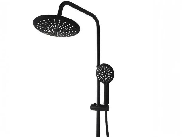 Cheap Douchekolom Aita Van Mat Zwart Roestvrij Staal - 127 Cm Douchekolom