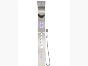 Discount Douchekolom Felicita Met Thermostaatkraan, Balneotherapie En Led-Verlichting - 20*165 Cm Douchekolom