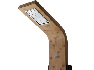 Fashion Douchekolom Met Massagestralen Dalima - Tropische Regen - Bamboepaneel - 22 X 145Cm Douchekolom