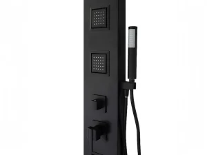 Flash Sale Douchekolom Met Massagestralen Tyra - Zwart - 20*150 Cm Douchekolom