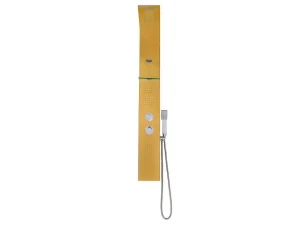 Online Douchekolom Met Thermostaatkraan En Massagestralen Josta - Goud - 45 X 150 Cm Douchekolom