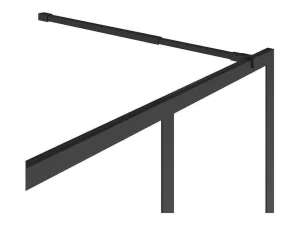 Fashion Douchewand Voor Inloopdouche Matzwart Industriele Stijl 100 X 200 Cm Urbanik Douchewand