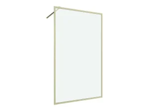 Cheap Douchewand Voor Inloopdouche 120 X 200 Cm Goudkleurig Gehard Glas Amberi Douchewand