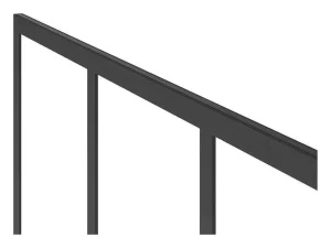 Fashion Douchewand Voor Inloopdouche Matzwart Industriele Stijl 100 X 200 Cm Urbanik Douchewand
